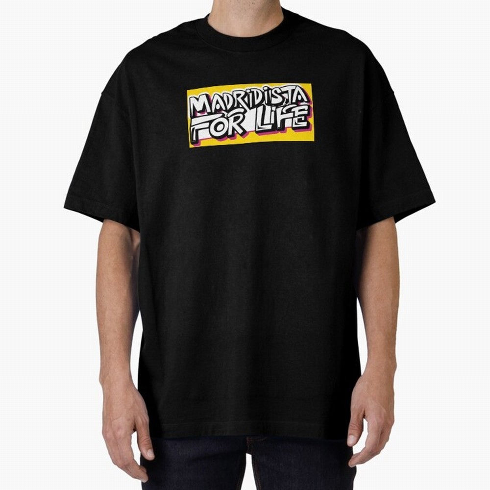 Madridista for Life Oversized T-Shirt Get Ready for Global Football Passion for FIFA World Cup 2026 Group Stage, Highlighting Messi and Cristiano Ronaldo, Argentina, France and Brazil, Stadium Chants, National Pride, Trophy Dreams and Unforgettable
