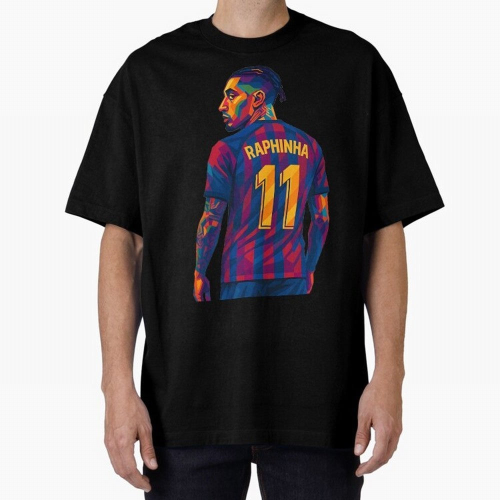 Raphinha Oversized T-Shirt Unlock Match Day Hype around FIFA World Cup 2026 USA Canada Mexico, Mbappe and Neymar, Spain and Netherlands, Champion Mindset, Group Stage Buzz, Knockout Tension and Passionate Fan Culture; Made for Die Hard Supporters,
