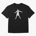 Cristiano Ronaldo celebrates at Real Madrid Oversized T-Shirt Mark Match Day Hype around FIFA World Cup 2026, Messi, Neymar and Mbappe, France, Stadium Memories, Football Loyalty, International Chants and Championship Tradition; Perfect for