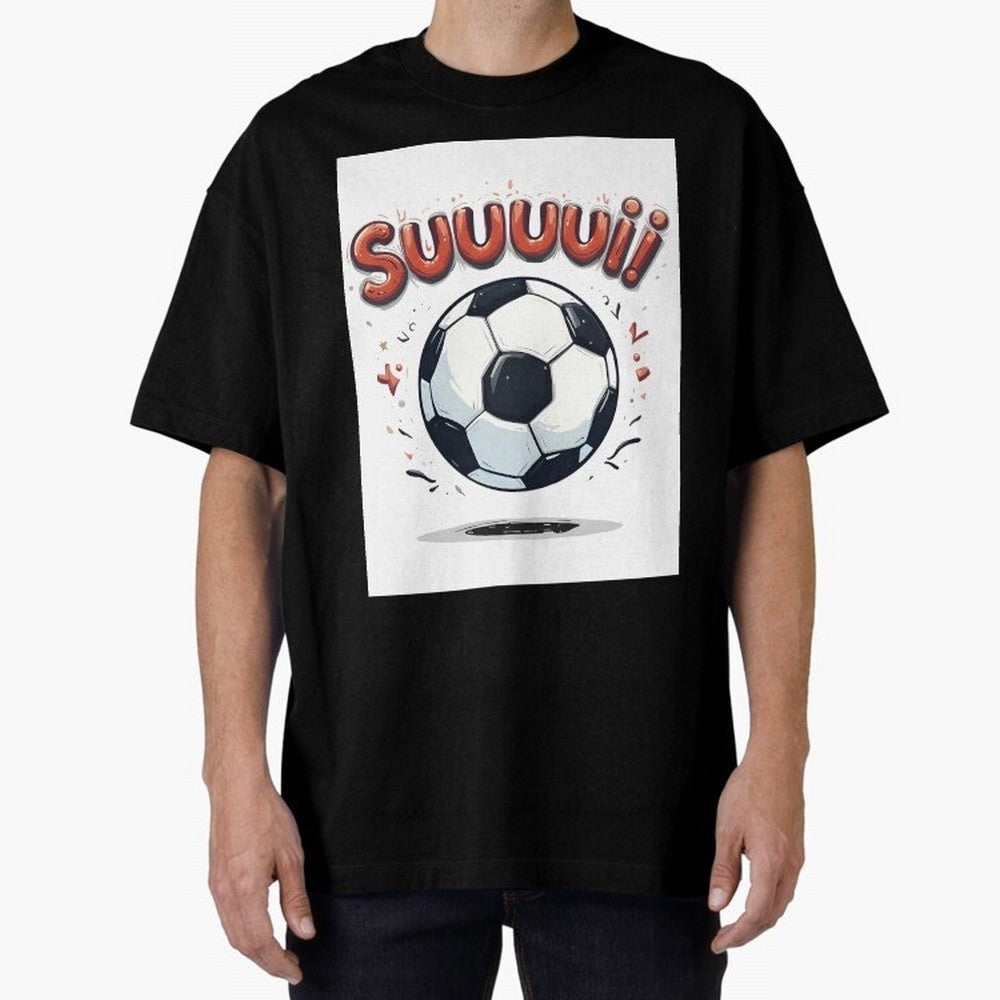 Suuuuii! CR7 Celebration Oversized T-Shirt Honor the Football Icons of Global Football Passion for FIFA World Cup 2026, Celebrating Neymar, Haaland and Cristiano Ronaldo, Argentina, Goal Celebration Energy, Supporter Heritage, Football Icons and