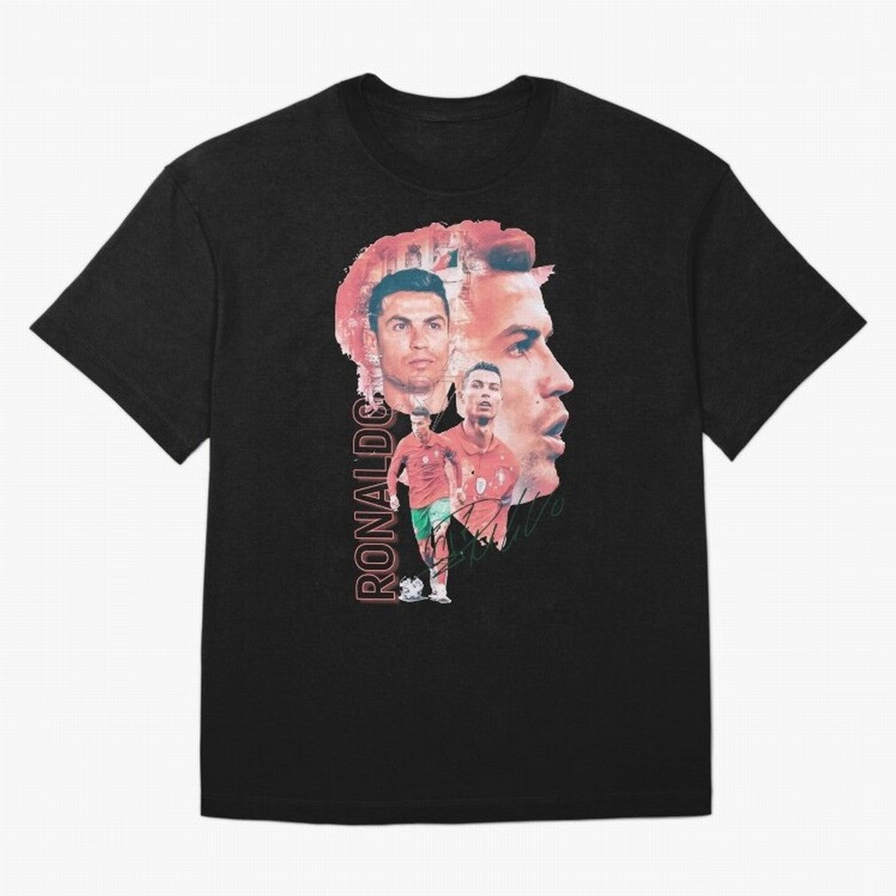 Cristiano Ronaldo Design Oversized T-Shirt Join FIFA World Cup 2026 USA Canada Mexico for Fans of Neymar and Spain and Netherlands, Bringing Match Day Excitement, Supporter Culture, Golden Goals and Global Football Passion; Ideal for Passionate