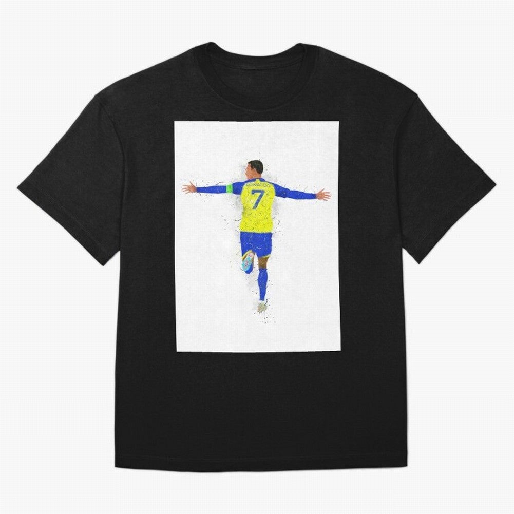 Cristiano Ronaldo Al Nassr Football Oversized T-Shirt Bring Supporter Culture to Match Day Hype around FIFA World Cup 2026, Messi, Neymar and Mbappe, France and Portugal, Fan Favorite Moments, National Team Passion, Big Match Drama and Soccer