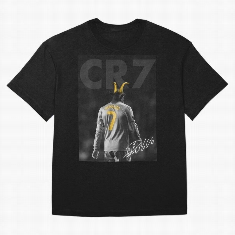 CR7 The Goat Poster Oversized T-Shirt Keep the Match Day Mood of Global Football Passion for FIFA World Cup 2026 USA Canada Mexico, Featuring Messi, England and Germany, Soccer Culture, Superstar Moments, National Team Dreams and Competitive Fire;