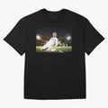 Cristiano Ronaldo Celebration Scene Oversized T-Shirt Celebrate the Road through the FIFA World Cup 2026 Group Stage Journey through CR7 and Messi Highlights, Argentina Pride, Champion Mindset, Group Stage Buzz, Knockout Tension and Passionate Fan
