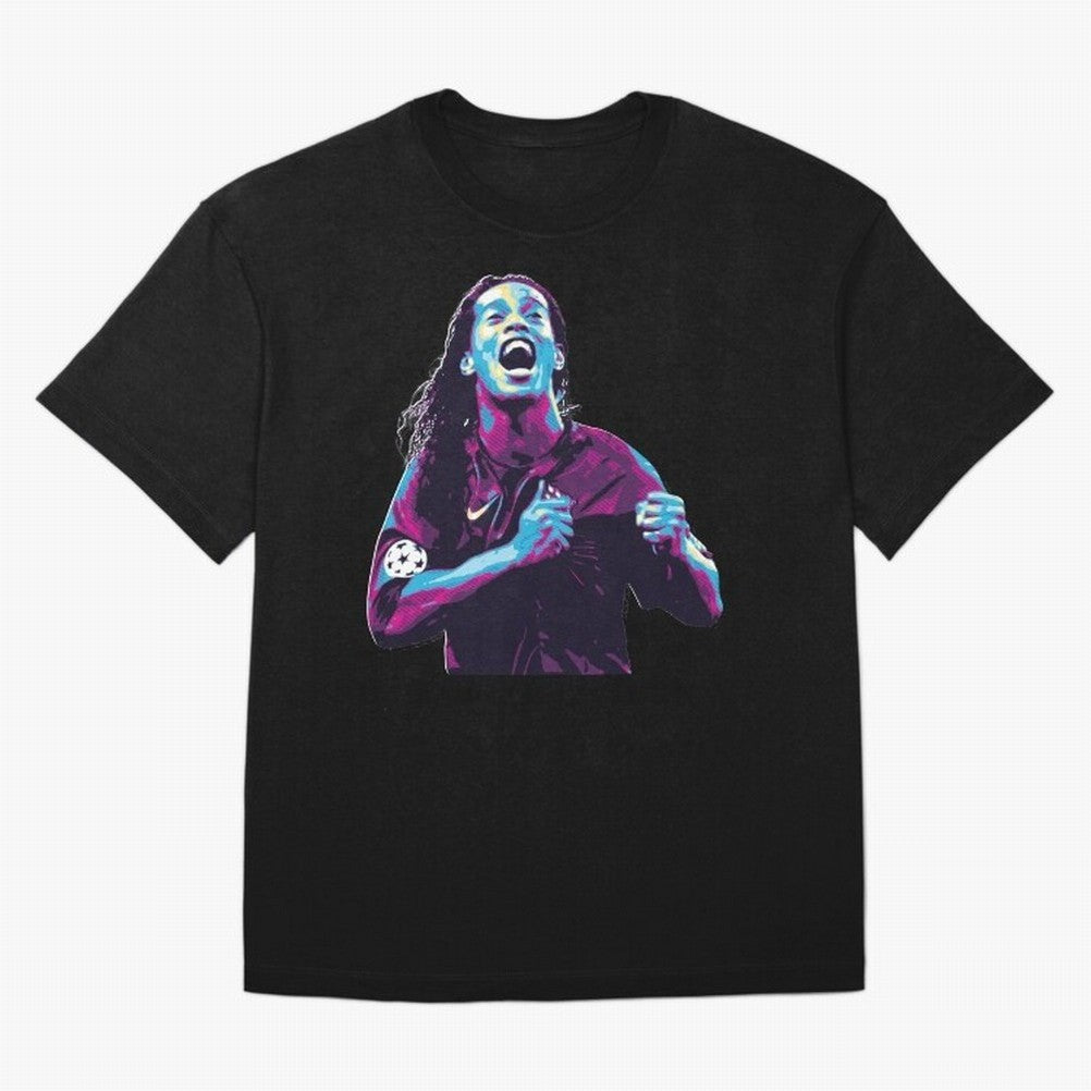 ronaldinho Oversized T-Shirt Celebrate Global Passion for FIFA World Cup 2026 USA Canada Mexico Highlighting Haaland, England and Germany Energy, Soccer Culture, Superstar Moments, National Team Dreams and Competitive Fire; Perfect for Supporters