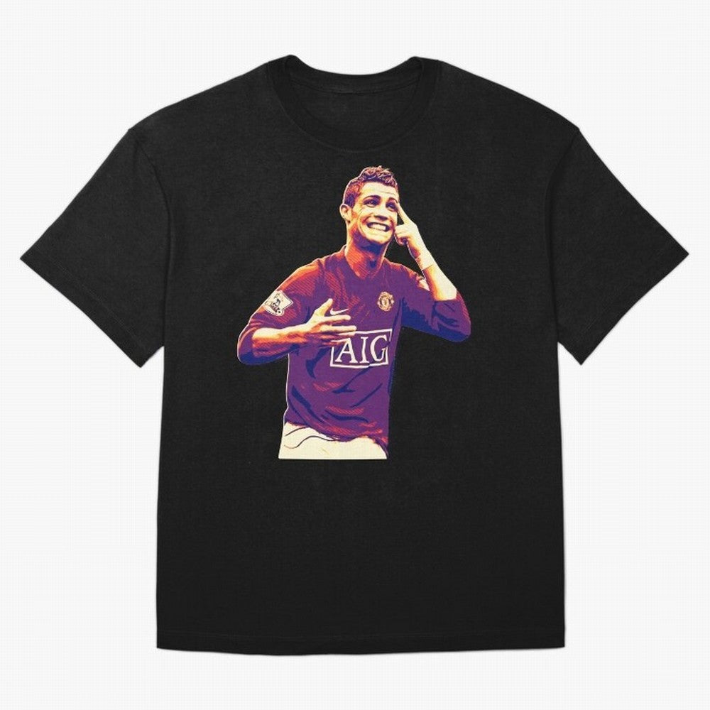 ronaldo Manchester United jarsey Oversized T-Shirt Capture Stadium Memories from Global Football Passion for FIFA World Cup 2026, Driven by Messi, Neymar and Mbappe, Portugal, Vintage Soccer Flavor, Modern Football Stars, National Flags and Final