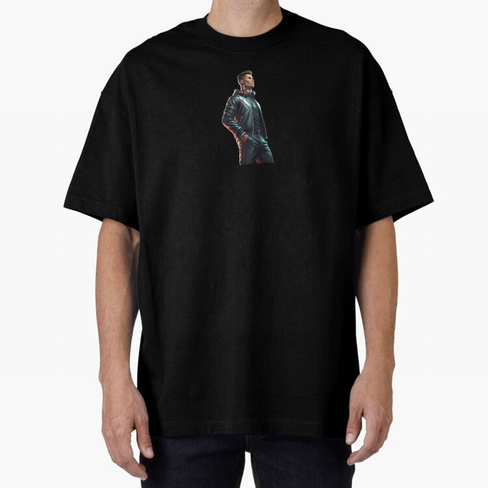 Cristiano Ronaldo Dj Oversized T-Shirt Join Supporters Worldwide for Global Football Passion for FIFA World Cup 2026 Group Stage, Featuring Cristiano Ronaldo, Haaland and CR7, Spain, Stadium Chants, National Pride, Trophy Dreams and Unforgettable