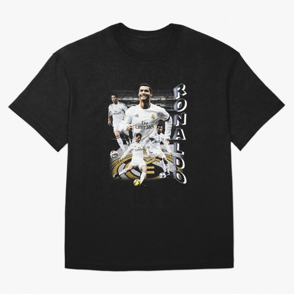 Cristiano Ronaldo Vintage Oversized T-Shirt Celebrate Fan Culture around FIFA World Cup 2026 USA Canada Mexico Spirit, Centered on Argentina and Brazil, Cristiano Ronaldo, Championship Spirit, Famous Goals, Roaring Crowds and International Football