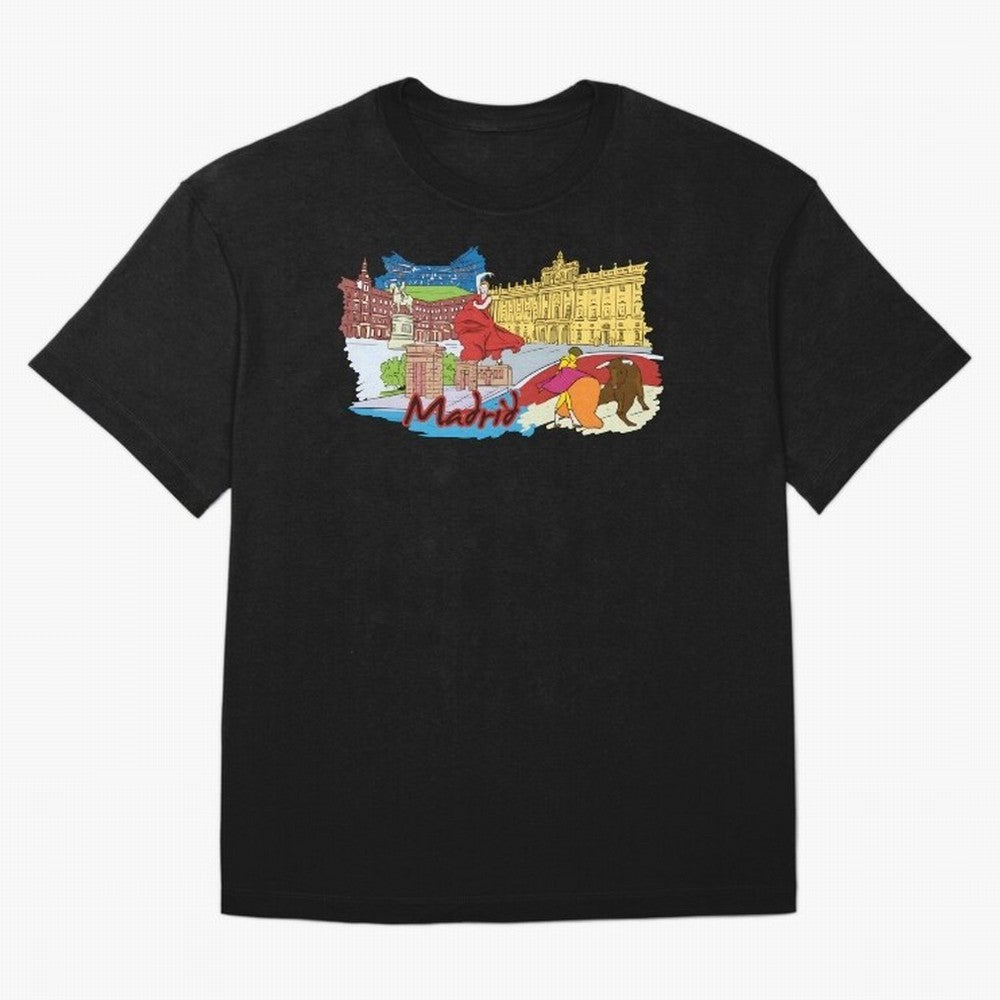 Madrid Oversized T-Shirt Stand Proud for the FIFA World Cup 2026 USA Canada Mexico Journey through Haaland Highlights, France and Portugal Pride, Football Passion, Legendary Performances, Festival Vibes and Supporter Community; Perfect for