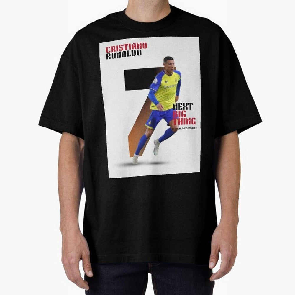 Cristiano Ronaldo (CR7) Oversized T-Shirt Bring Match Day Fire to FIFA World Cup 2026 Group Stage Spirit, Featuring Argentina and Brazil, Mbappe, Match Day Excitement, Supporter Culture, Golden Goals and Global Football Passion; Ideal for Football