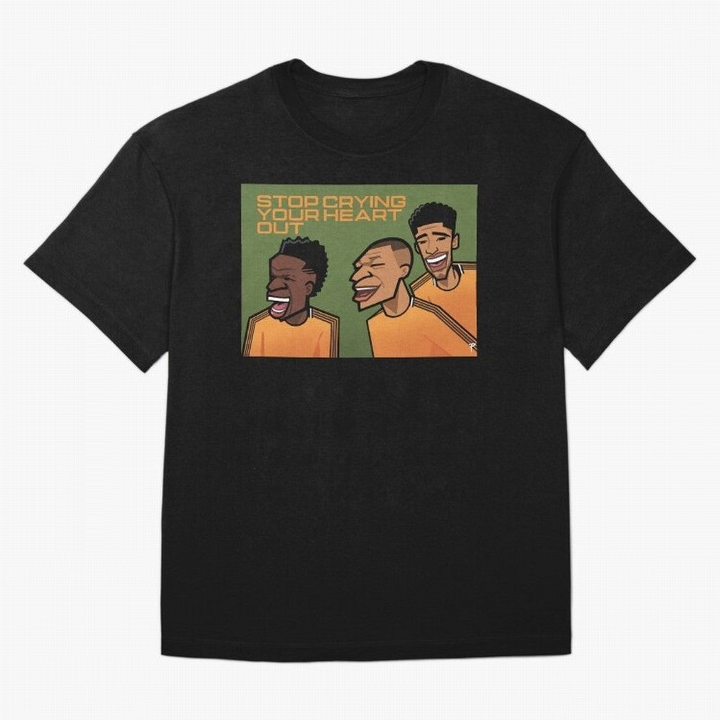 stop crying your heart out Oversized T-Shirt Celebrate the Road through Match Day Hype around FIFA World Cup 2026 Group Stage, Cristiano Ronaldo, France and Portugal, Worldwide Fan Energy, Dramatic Goals, Stadium Lights and Championship