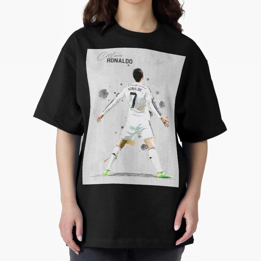 RM Legend Player Ronaldo Oversized T-Shirt Elevate FIFA World Cup 2026 for Fans of Haaland and Mbappe and Brazil, Portugal and Argentina, Bringing Football History, Final Match Energy, Crowd Noise and Once in a Lifetime Moments; Ideal for