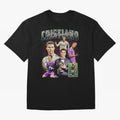 Cristiano Ronaldo Bootleg design Oversized T-Shirt Share the Excitement of Global Football Passion for FIFA World Cup 2026, Made for Messi, Neymar and Mbappe, Argentina, Champion Mindset, Group Stage Buzz, Knockout Tension and Passionate Fan