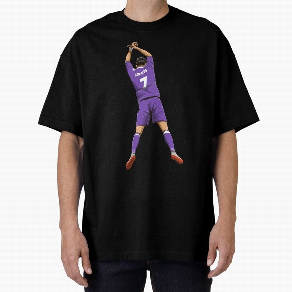 Cristiano Ronaldo Oversized T-Shirt Keep the Match Day Mood of FIFA World Cup 2026 Group Stage Spirit, Capturing Germany, Cristiano Ronaldo, Global Supporter Spirit, Legendary Goals, National Colors and Tournament Celebration; Created for Match Day