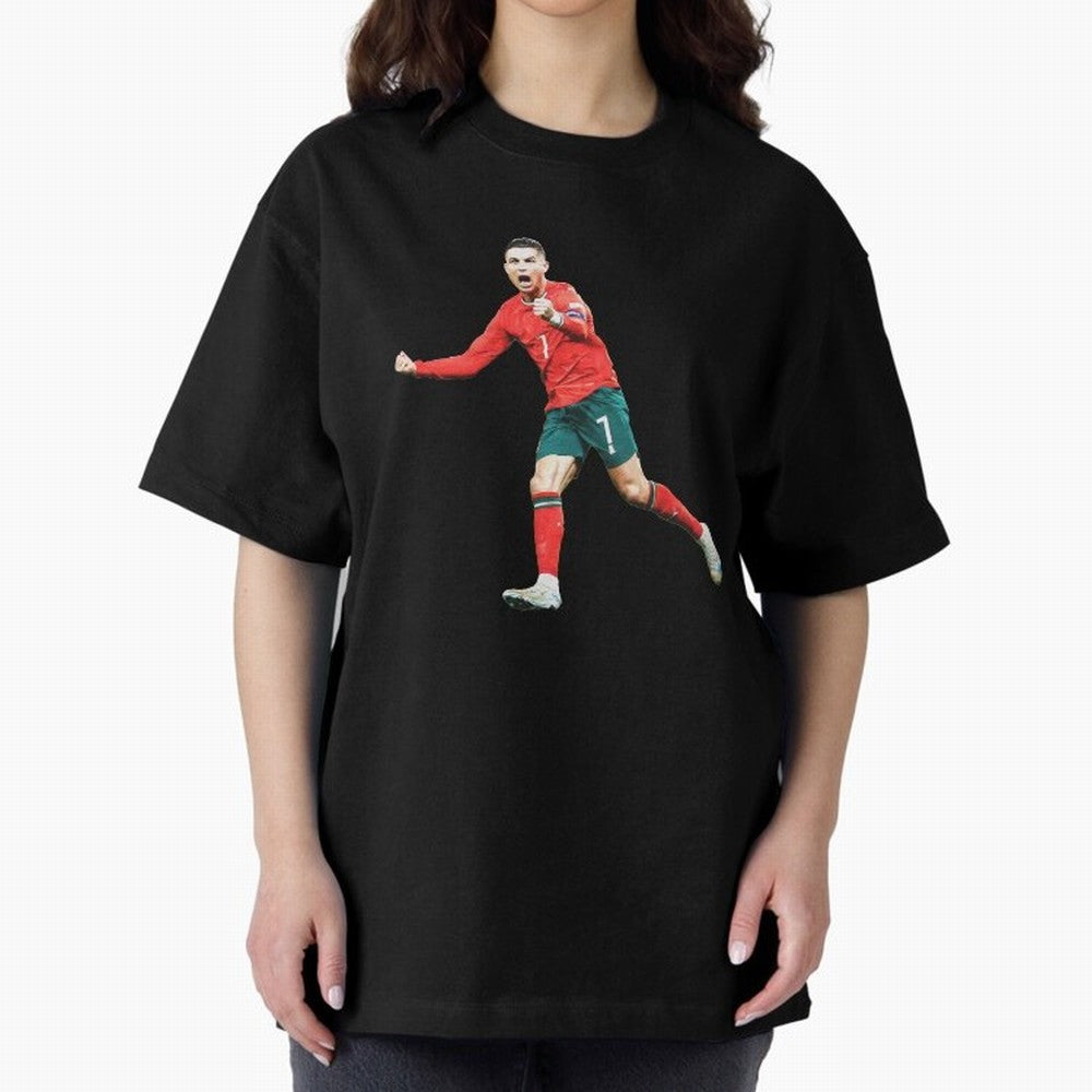 Cristiano Ronaldo Oversized T-Shirt Live the Energy of Match Day Hype around FIFA World Cup 2026 Group Stage, Messi and Cristiano Ronaldo, Argentina, France and Brazil, Fan Favorite Moments, National Team Passion, Big Match Drama and Soccer