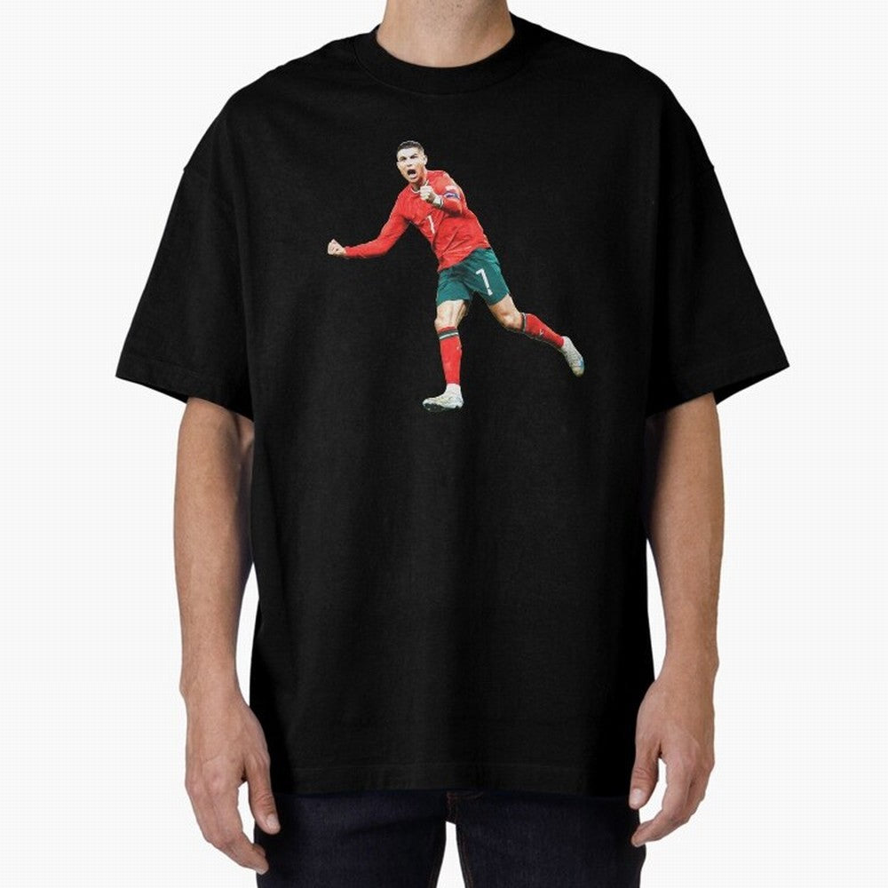Cristiano Ronaldo Oversized T-Shirt Live the Energy of Match Day Hype around FIFA World Cup 2026 Group Stage, Messi and Cristiano Ronaldo, Argentina, France and Brazil, Fan Favorite Moments, National Team Passion, Big Match Drama and Soccer