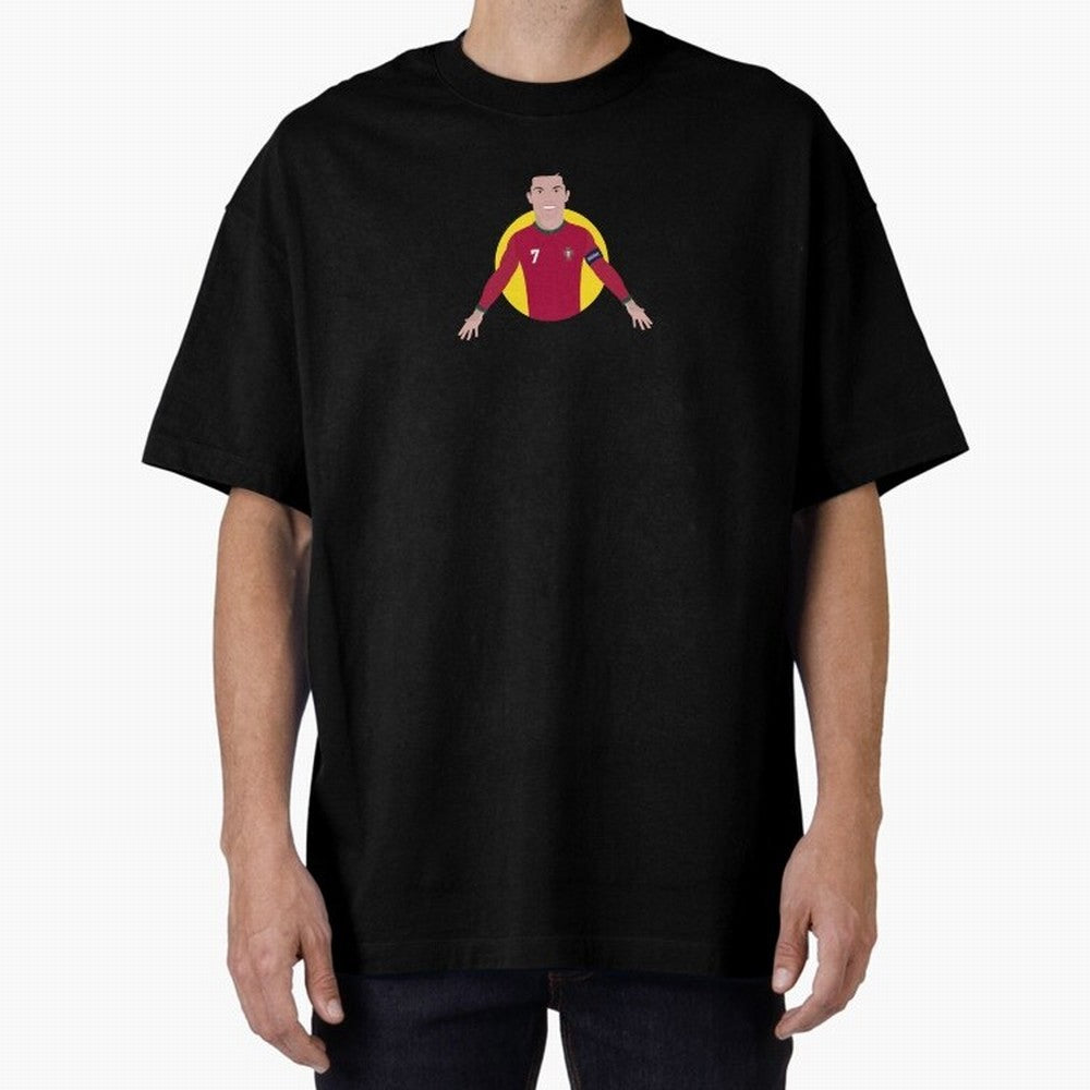 Goat Cr7 Portugal Cristiano Ronaldo Cieszynka siuuuuuuu Oversized T-Shirt Capture the FIFA World Cup 2026 USA Canada Mexico Journey through Cristiano Ronaldo Highlights, Argentina and Brazil Pride, Stadium Memories, Football Loyalty, International