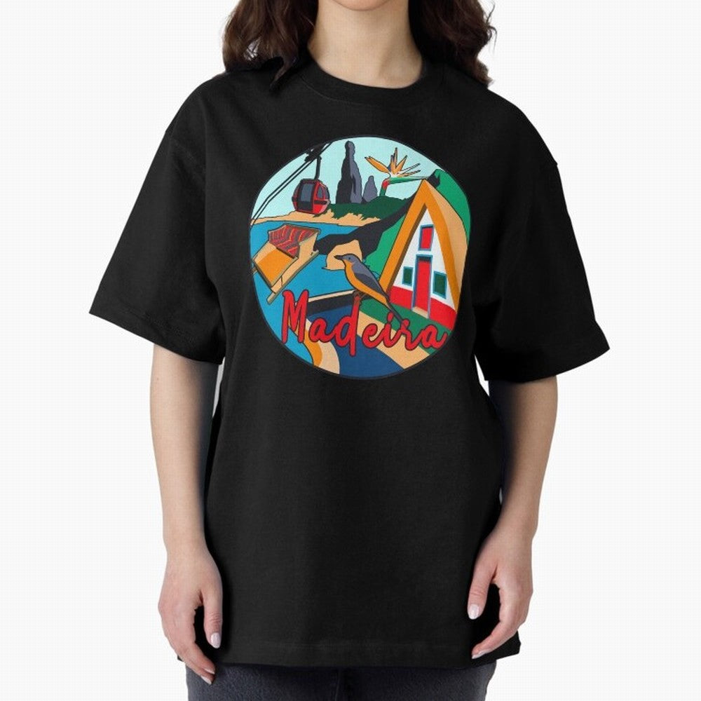 Madeira Oversized T-Shirt Keep the Match Day Mood of the FIFA World Cup 2026 Journey through Haaland and Mbappe Highlights, England and Germany Pride, Fan Favorite Moments, National Team Passion, Big Match Drama and Soccer History; Great for