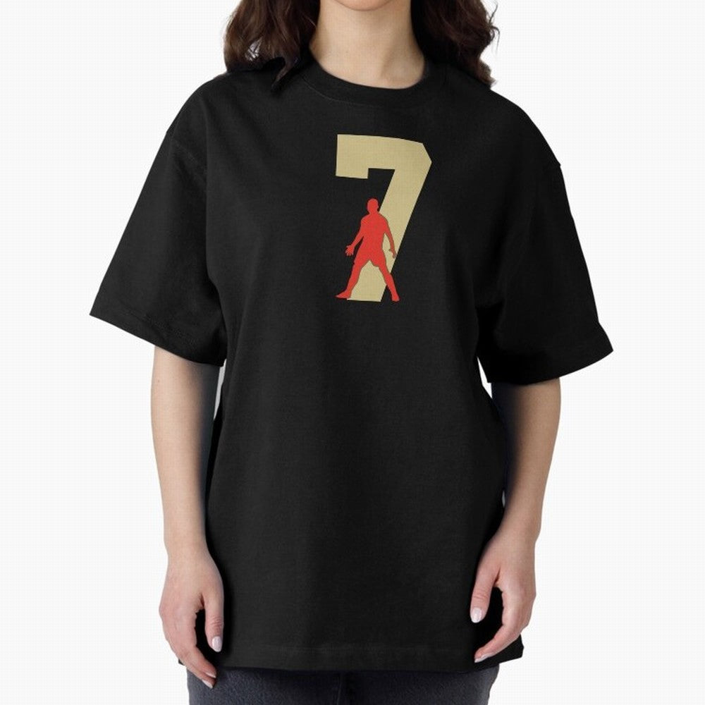 Ronaldo 7 Soccer Icon Oversized T-Shirt Fuel the Hype around FIFA World Cup 2026 for Fans of Messi and Cristiano Ronaldo and Argentina, Bringing Fan Favorite Moments, National Team Passion, Big Match Drama and Soccer History; Built for Supporters