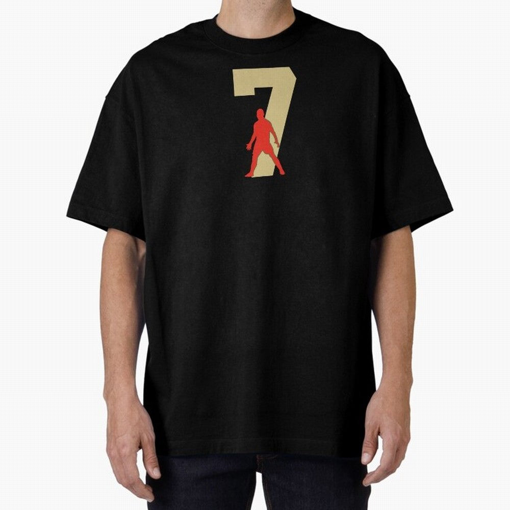 Ronaldo 7 Soccer Icon Oversized T-Shirt Fuel the Hype around FIFA World Cup 2026 for Fans of Messi and Cristiano Ronaldo and Argentina, Bringing Fan Favorite Moments, National Team Passion, Big Match Drama and Soccer History; Built for Supporters