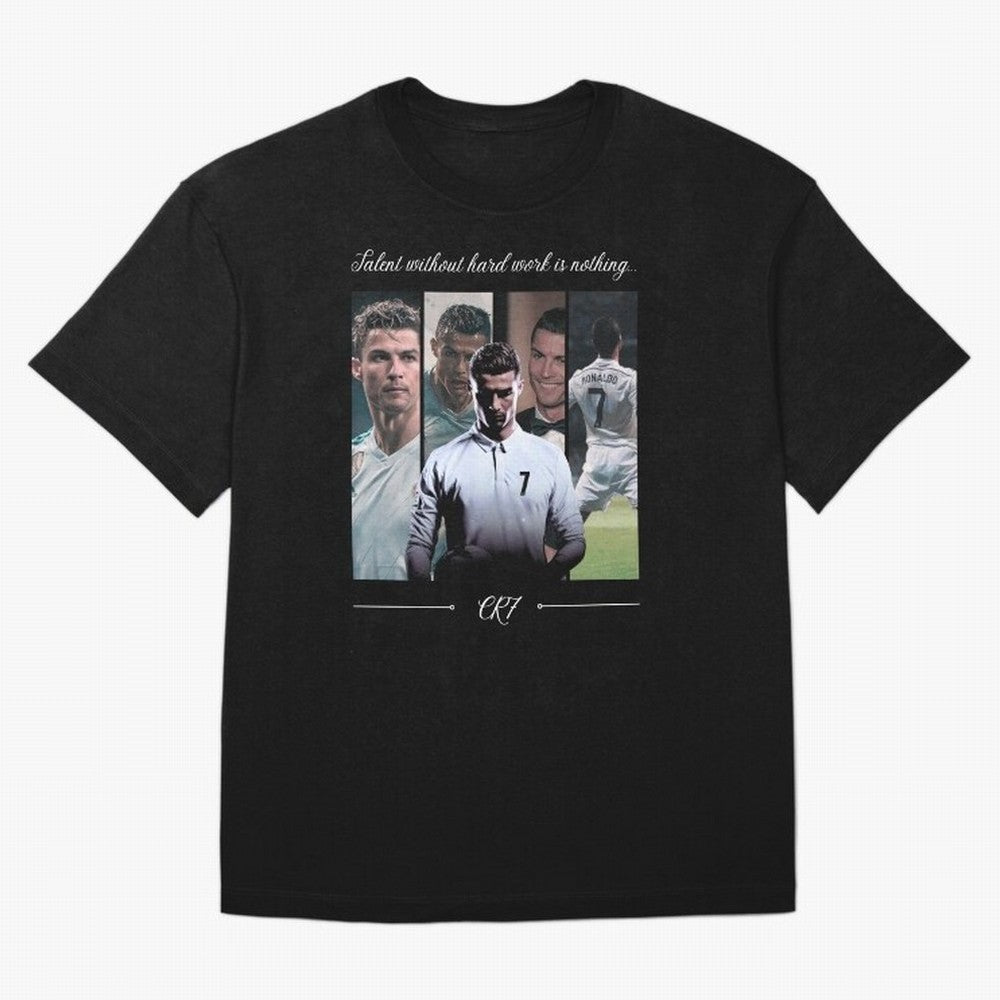 Ronaldo CR7 Oversized T-Shirt Cheer for FIFA World Cup 2026 Group Stage Celebrating Cristiano Ronaldo, Haaland and CR7, Argentina Energy, Match Day Excitement, Supporter Culture, Golden Goals and Global Football Passion; Great for Watch Parties,