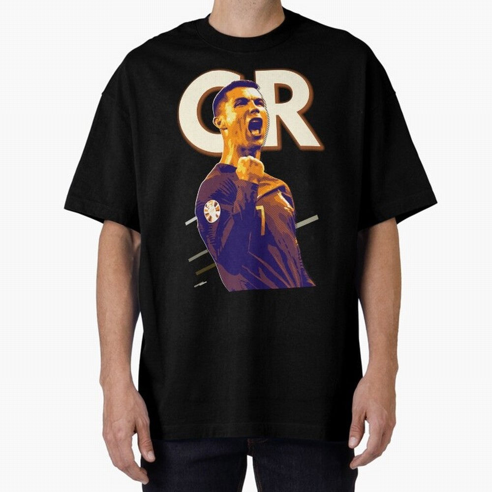 Cristiano Ronaldo Oversized T-Shirt Celebrate the Magic of FIFA World Cup 2026 Spirit, Filled with France and Portugal, Cristiano Ronaldo, Haaland and CR7, Goal Celebration Energy, Supporter Heritage, Football Icons and Worldwide Tournament Joy;