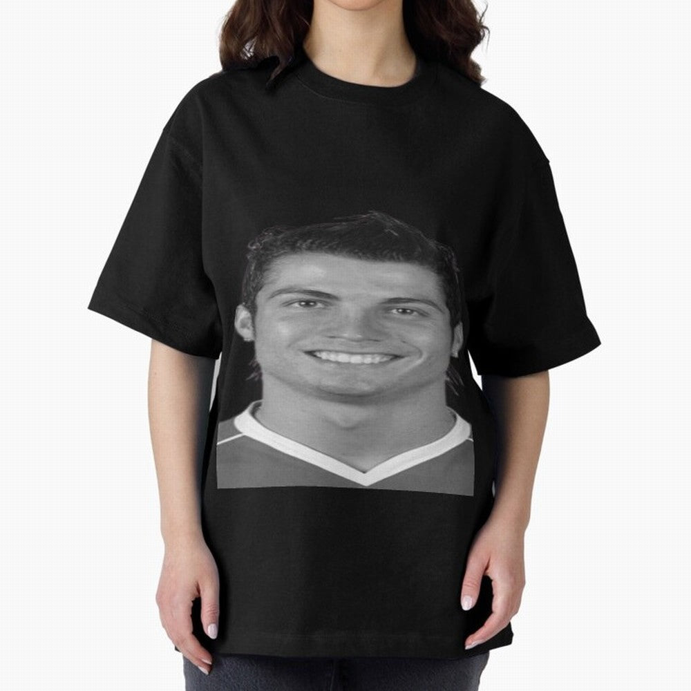 Cristiano Ronaldo Oversized T-Shirt Share FIFA World Cup 2026 USA Canada Mexico with Haaland and Mbappe, Argentina Energy, Game Day Rituals, Football Legends, Country Pride and the Road to the Final; Perfect for Fans, Collectors, Family Gatherings,