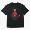 Cristiano Ronaldo T-Shirt Oversized T-Shirt Celebrate Supporters United by Global Football Passion for FIFA World Cup 2026 USA Canada Mexico, Inspired by Cristiano Ronaldo, Haaland and CR7, Spain, Football Festival Excitement, Trophy Ambitions,