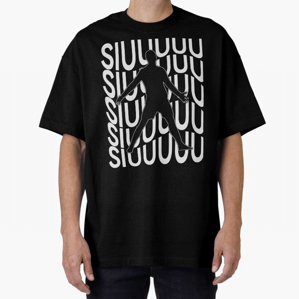 Siuuuuu Cute Soccer Present For Soccer Lovers Fan Kid's Boys Oversized T-Shirt Honor Football Greatness during Match Day Hype around FIFA World Cup 2026, Haaland, England and Germany, Stadium Memories, Football Loyalty, International Chants and