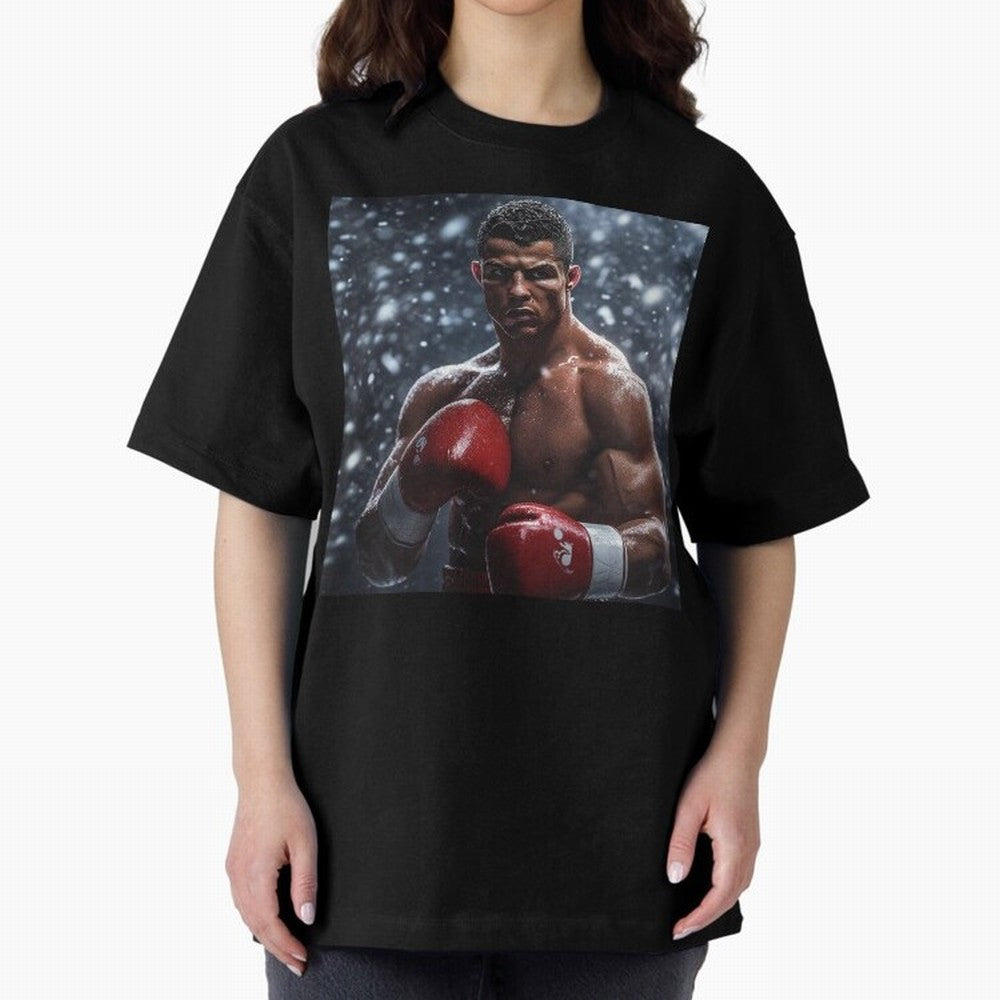 Cristiano Ronaldo: The Unexpected Boxer Oversized T-Shirt Capture FIFA World Cup 2026 Spirit, Filled with Germany, Haaland and Mbappe, Supporter Pride, Iconic Celebrations, Legendary Names and Global Match Day Energy; Great for Supporters Who Love
