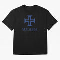 Madeira blue Oversized T-Shirt Create Global Football Passion for FIFA World Cup 2026, Highlighting Cristiano Ronaldo, Haaland and CR7, England and Germany, Soccer Culture, Superstar Moments, National Team Dreams and Competitive Fire; Great for