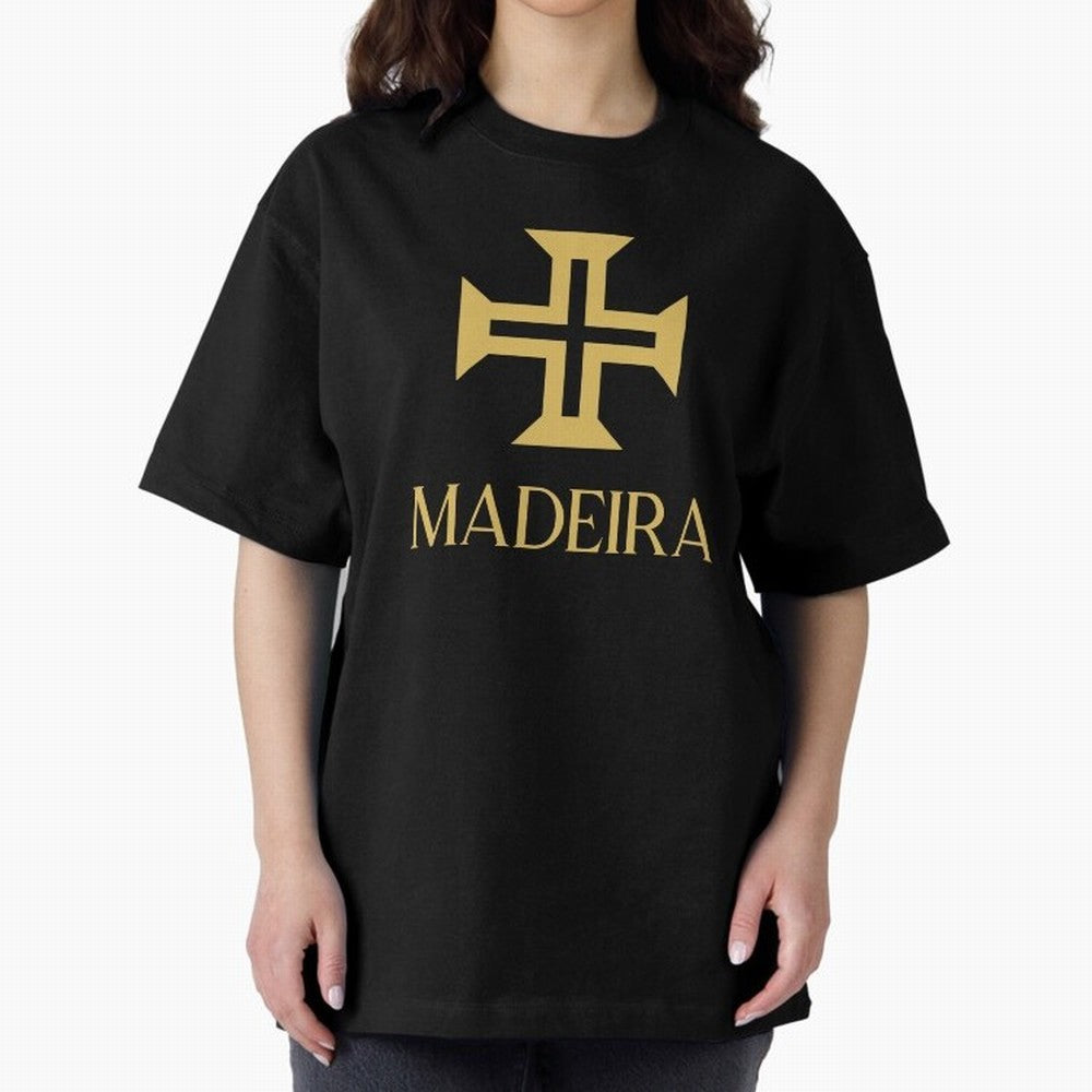 Madeira gold Oversized T-Shirt Represent Football Lovers during the FIFA World Cup 2026 Group Stage Journey through CR7 Highlights, England Pride, Retro Football Energy, Iconic Rivalries, Trophy Chase Drama and Stadium Atmosphere; Great for Watch