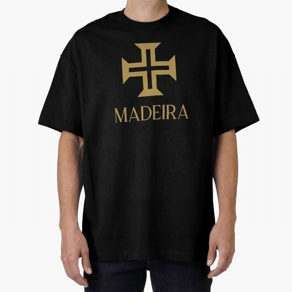 Madeira gold b Oversized T-Shirt Bring a Champion Mindset to FIFA World Cup 2026 Highlighting Cristiano Ronaldo, Haaland and CR7, Argentina and Brazil Energy, Vintage Soccer Flavor, Modern Football Stars, National Flags and Final Night Emotion;