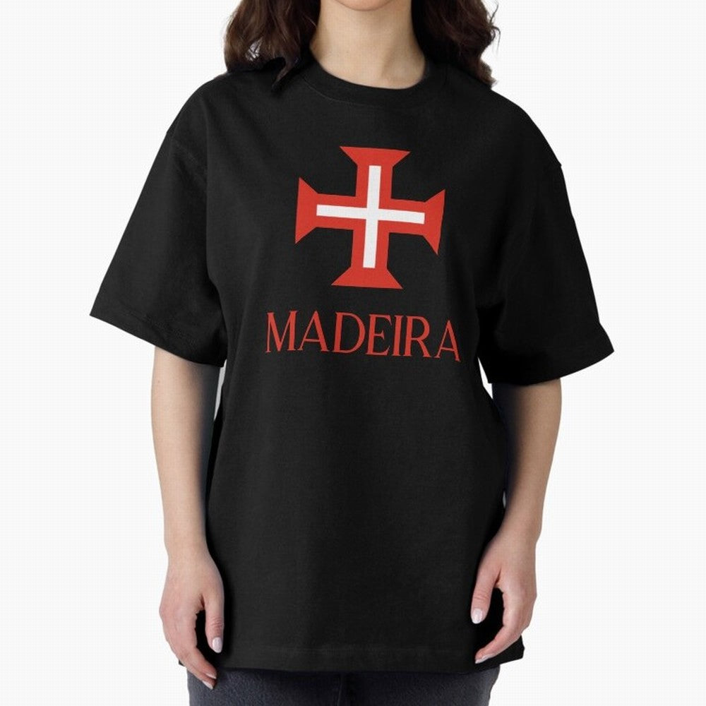 Madeira red Oversized T-Shirt Feel FIFA World Cup 2026 USA Canada Mexico Built around CR7 and Messi, Brazil Energy, Global Supporter Spirit, Legendary Goals, National Colors and Tournament Celebration; Built for Supporters Chasing Trophy Dreams,
