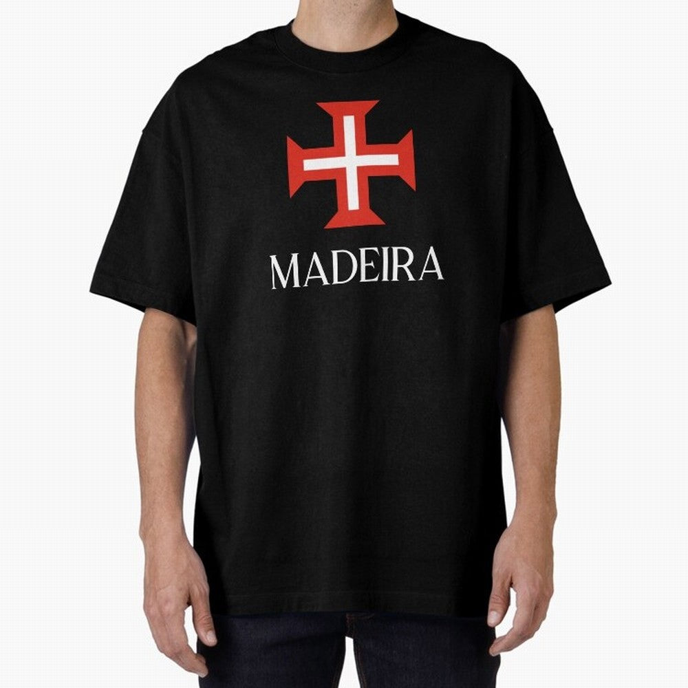 Madeira Oversized T-Shirt Honor Football Greatness during Global Football Passion for FIFA World Cup 2026, Highlighting Cristiano Ronaldo, Haaland and CR7, England, Champion Mindset, Group Stage Buzz, Knockout Tension and Passionate Fan Culture;