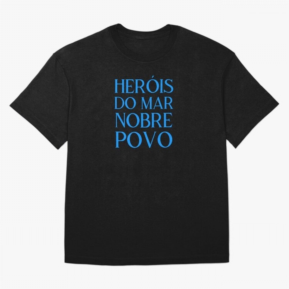 Her¨®is do Mar Nobre Povo blue 2 Oversized T-Shirt Carry National Pride through FIFA World Cup 2026 USA Canada Mexico Celebrating Neymar, Haaland and Cristiano Ronaldo, England, France and Netherlands Energy, Fan Favorite Moments, National Team