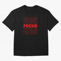 Focus Focus Focus (Red) Oversized T-Shirt Bring Legendary Rivalry Energy to FIFA World Cup 2026 Featuring Neymar, Haaland and Cristiano Ronaldo, Portugal Energy, Classic Soccer Heritage, Championship Pressure, Fan Loyalty and International Pride;