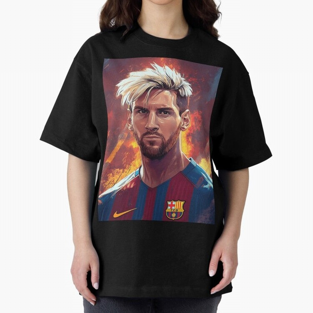 Lionel Messi Oversized T-Shirt Feel the Roar of FIFA World Cup 2026 Made for Messi, Netherlands Energy, Fan Favorite Moments, National Team Passion, Big Match Drama and Soccer History; Perfect for Supporters Who Want Bold Football Energy, Global