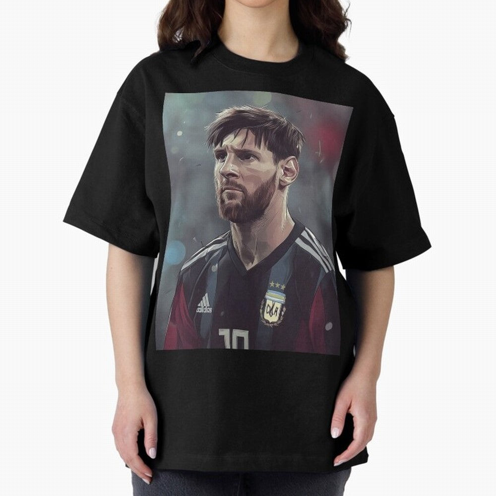 Lionel Messi Oversized T-Shirt Bring Global Football Passion for FIFA World Cup 2026, Made for Neymar, Haaland and Cristiano Ronaldo, France and Portugal, Worldwide Fan Energy, Dramatic Goals, Stadium Lights and Championship Celebrations; Made for
