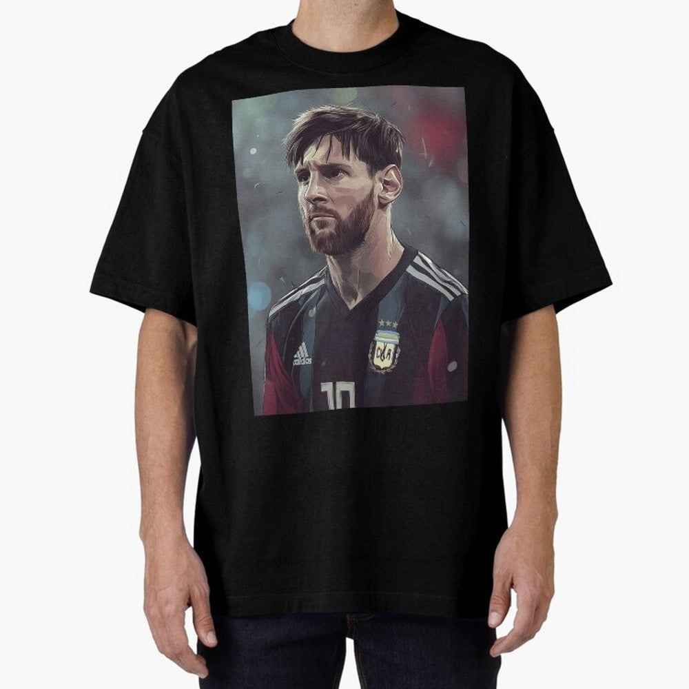 Lionel Messi Oversized T-Shirt Bring Global Football Passion for FIFA World Cup 2026, Made for Neymar, Haaland and Cristiano Ronaldo, France and Portugal, Worldwide Fan Energy, Dramatic Goals, Stadium Lights and Championship Celebrations; Made for
