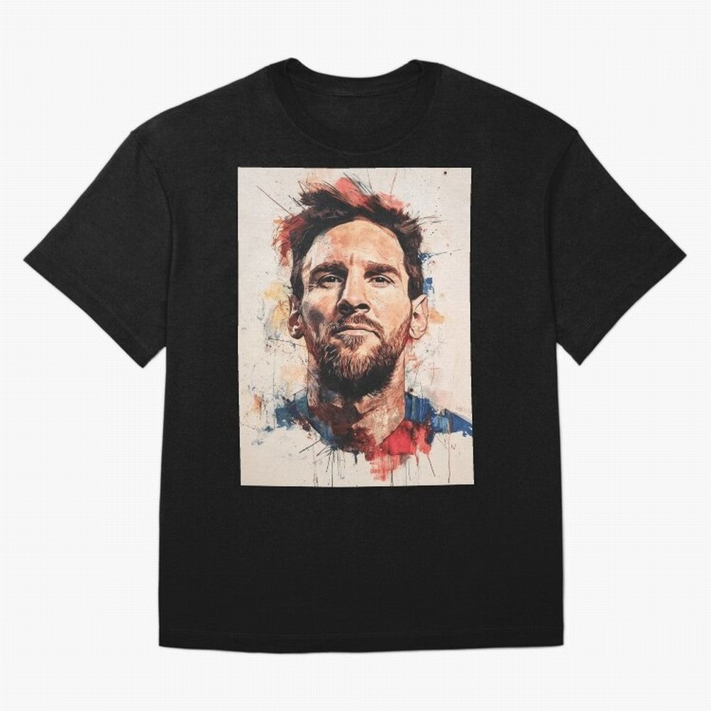 Lionel Messi Oversized T-Shirt Celebrate Unforgettable Nights in Global Football Passion for FIFA World Cup 2026 USA Canada Mexico, Centered on Messi and Cristiano Ronaldo, Argentina, Vintage Soccer Flavor, Modern Football Stars, National Flags and