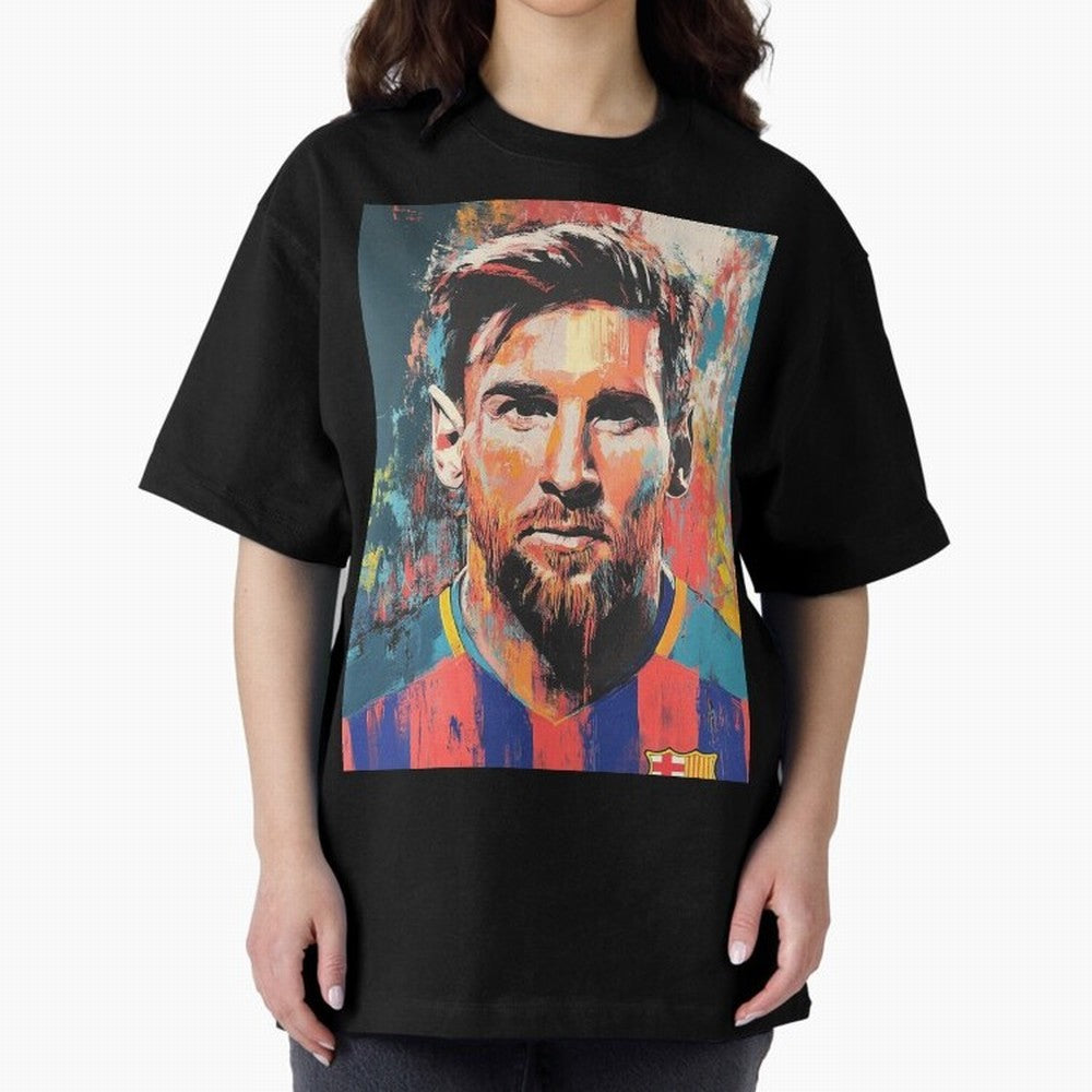 Lionel Messi Oversized T-Shirt Bring Global Football Passion for FIFA World Cup 2026, Featuring CR7, Brazil, Goal Celebration Energy, Supporter Heritage, Football Icons and Worldwide Tournament Joy; Made for Die Hard Supporters, Soccer Lovers, Game