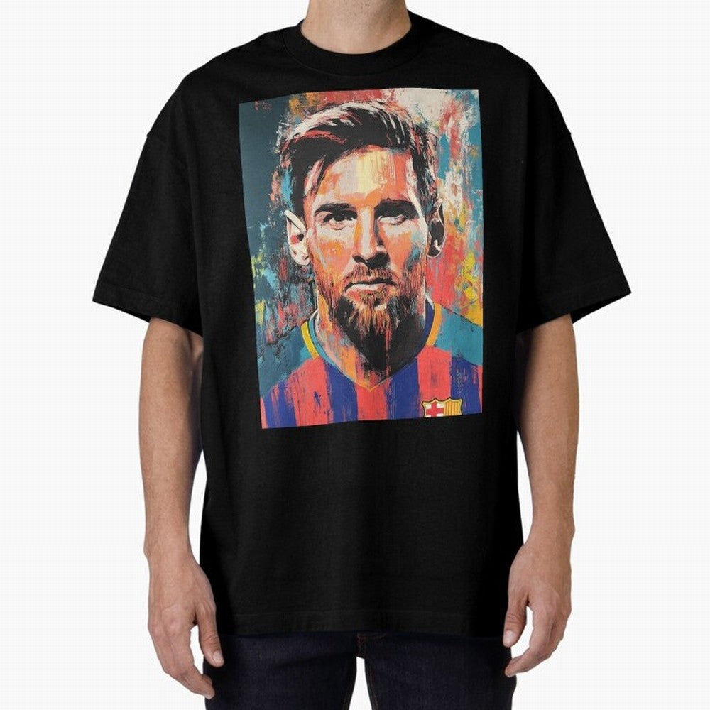 Lionel Messi Oversized T-Shirt Bring Global Football Passion for FIFA World Cup 2026, Featuring CR7, Brazil, Goal Celebration Energy, Supporter Heritage, Football Icons and Worldwide Tournament Joy; Made for Die Hard Supporters, Soccer Lovers, Game