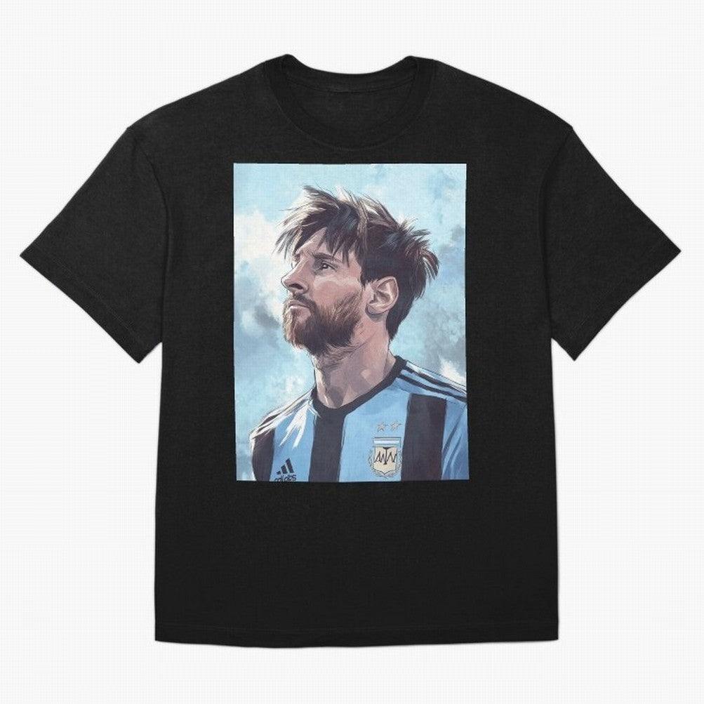 Lionel Messi Oversized T-Shirt Build FIFA World Cup 2026 USA Canada Mexico for Fans of Haaland and Mbappe and England, France and Netherlands, Bringing Football History, Final Match Energy, Crowd Noise and Once in a Lifetime Moments; Ideal for