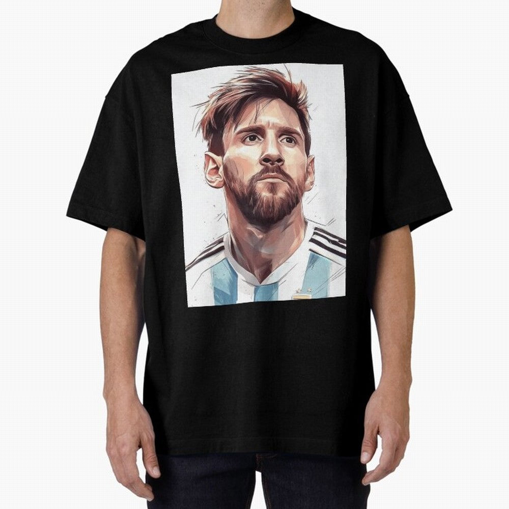 Lionel Messi Oversized T-Shirt Create the FIFA World Cup 2026 Group Stage Journey through Cristiano Ronaldo Highlights, Brazil Pride, Stadium Memories, Football Loyalty, International Chants and Championship Tradition; Perfect for Supporters Who
