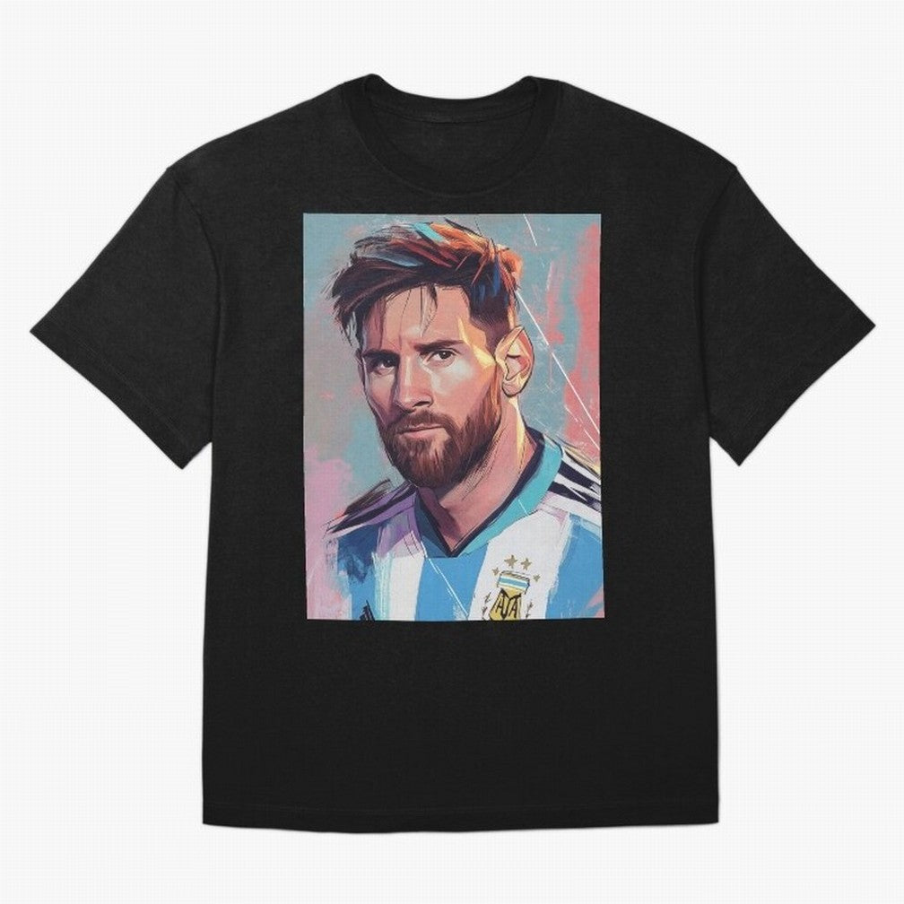 Lionel Messi Oversized T-Shirt Capture Stadium Memories from Match Day Hype around FIFA World Cup 2026, Haaland, France, Worldwide Fan Energy, Dramatic Goals, Stadium Lights and Championship Celebrations; Made for Collectors Who Enjoy Iconic
