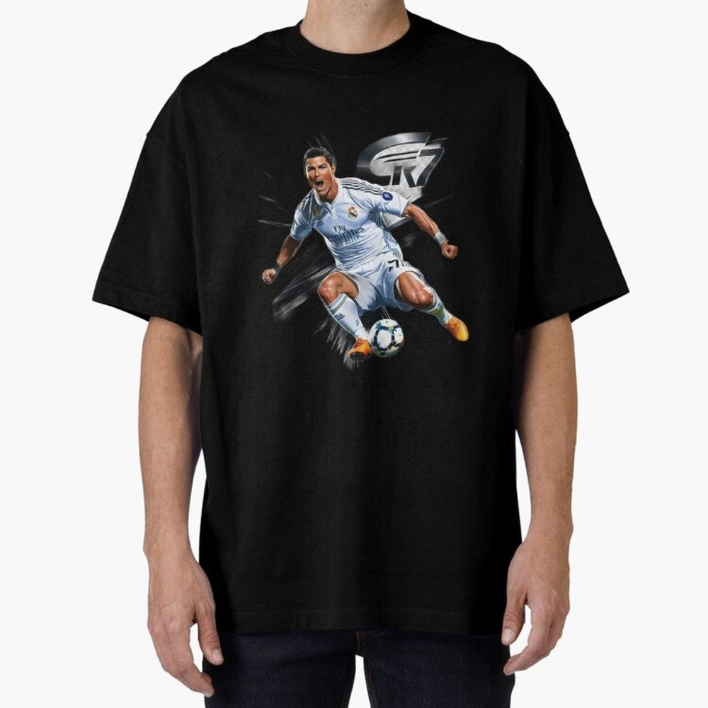 CR7 Ronaldo Legacy GOAT Soccer Fan T-Shirt ¨C Ultimate Football Icon Oversized T-Shirt Get Ready for FIFA World Cup 2026 for Fans of CR7 and Messi and Argentina and Brazil, Bringing Football History, Final Match Energy, Crowd Noise and Once in a