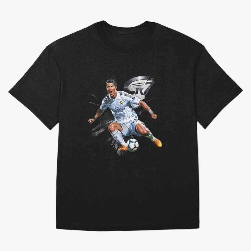 CR7 Ronaldo Legacy GOAT Soccer Fan T-Shirt ¨C Ultimate Football Icon Oversized T-Shirt Get Ready for FIFA World Cup 2026 for Fans of CR7 and Messi and Argentina and Brazil, Bringing Football History, Final Match Energy, Crowd Noise and Once in a