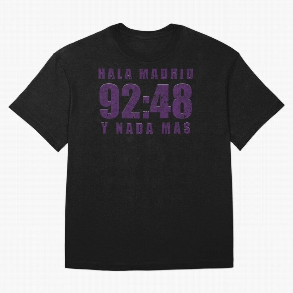 La Decima ChL 92:48 Madrid Hala Madrid Y Nada Mas History Made Madrid Bernabeu Football Soccer Legendary Oversized T-Shirt Celebrate Golden Goal Energy in FIFA World Cup 2026 USA Canada Mexico Spirit, Centered on Spain and Netherlands, Mbappe and