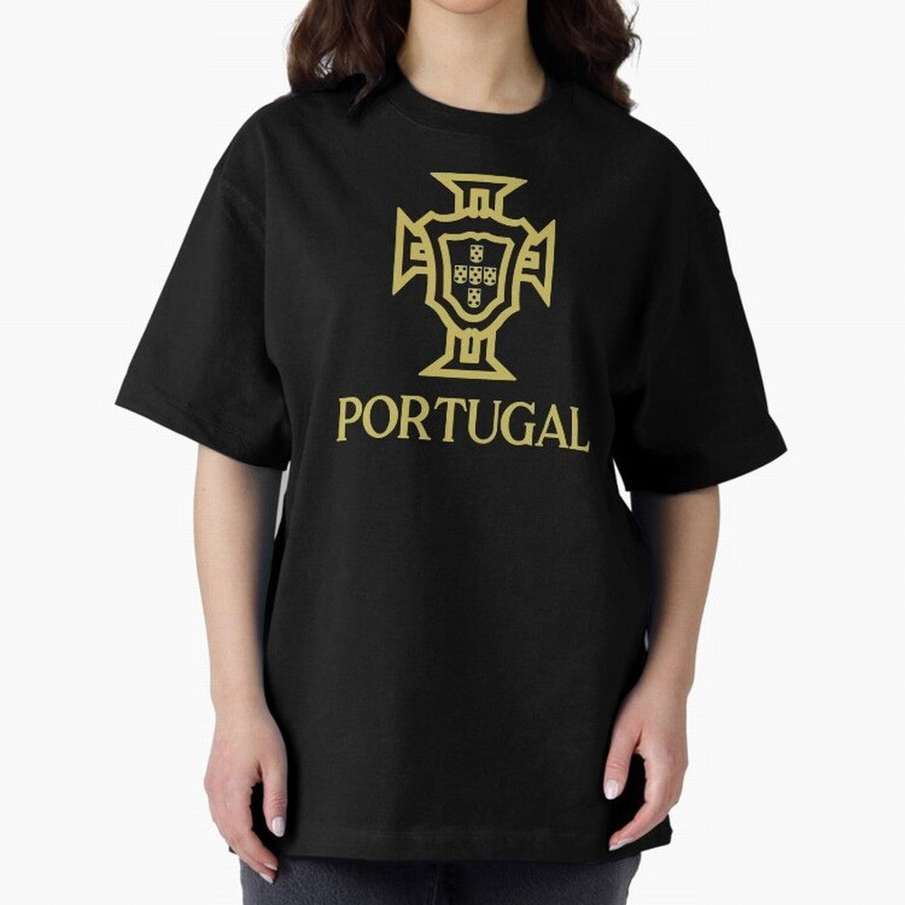 Portugal Oversized T-Shirt Experience the Global Stage of Match Day Hype around FIFA World Cup 2026 Group Stage, Messi and Cristiano Ronaldo, France and Portugal, Fan Favorite Moments, National Team Passion, Big Match Drama and Soccer History;